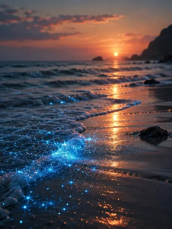 红果免费短剧《搁浅的星光》封面，潮汐奇幻题材